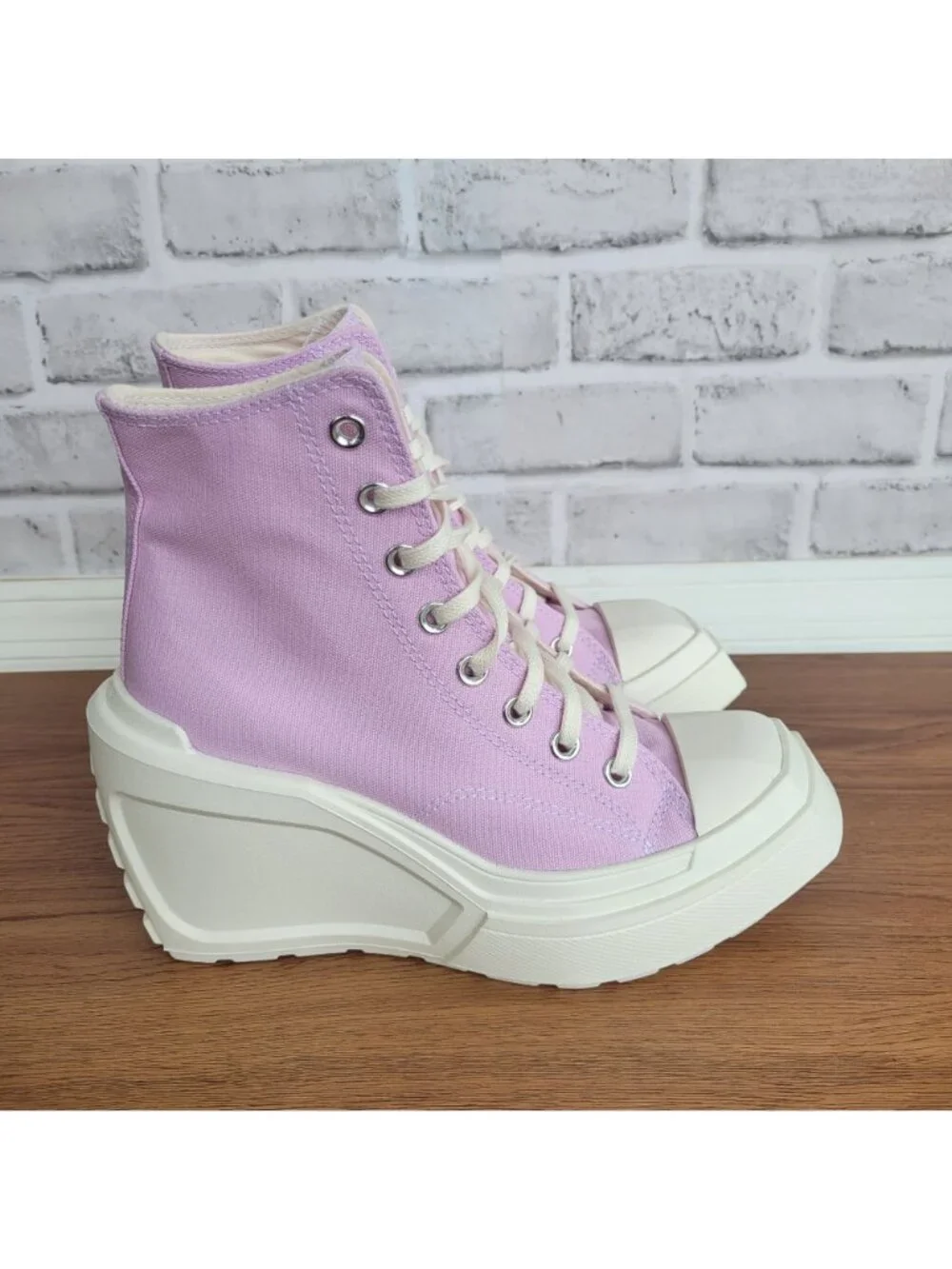❤️Converse Chuck 70 De Luxe Wedge Hi Sz 7.5 Womens Shoes Purple Sneakers A07584C